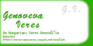 genoveva veres business card